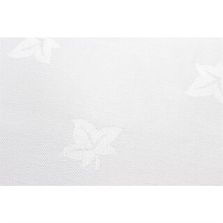 photo 2 nappe ronde blanche feuilles de lierre mitre luxury luxor 1725mm