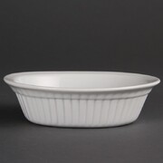 Photo 1 matériel référence C110: Plat à tourte ovale blanc Olympia - Boîte de 6