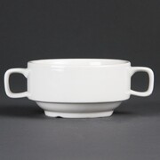Photo 1 matériel référence C239: Bol à soupe avec anses blancs Olympia 115mm (Lot de 6)