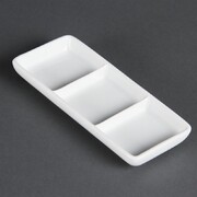 Photo 1 matériel référence C336: Plat à 3 compartiments blanc Olympia (Lot de 12)