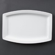 Photo 1 matériel référence C361: Assiette rectangulaire Olympia Whiteware 320mm - Vendues par 6.