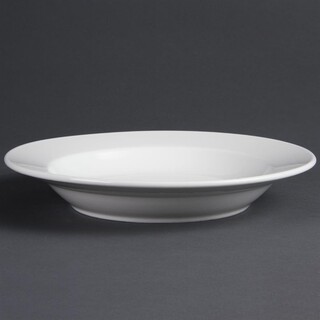 photo 1 assiettes creuses blanches olympia 270mm (lot de 6)