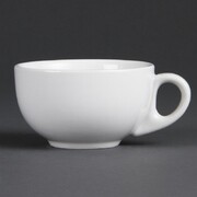Photo 1 matériel référence CB469: Tasses à cappuccino blanches 200ml Olympia -Vendues par 12.