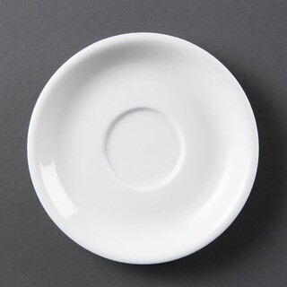 photo 1 soucoupes pour tasses à cappuccino blanches olympia (lot de 12)