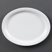 Photo 1 matériel référence CB477: Assiettes ovales blanches Olympia 250mm (Lot de 6)