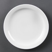 Photo 1 matériel référence CB488: Assiettes à bord étroit blanches Olympia 202mm (Lot de 12)