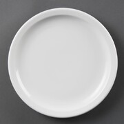 Photo 1 matériel référence CB489: Assiettes à bord étroit blanches Olympia 230mm (Lot de 12)