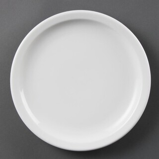 photo 1 assiettes à bord étroit blanches olympia 230mm (lot de 12)