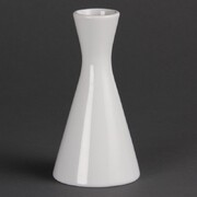 Photo 1 matériel référence CB701: Vases bouteilles blancs 140mm Olympia -Vendues par 6.