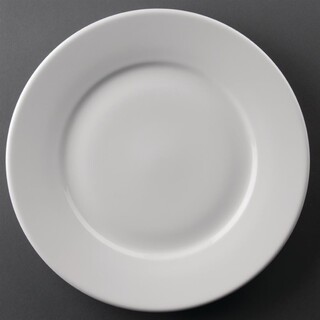 photo 1 assiettes à bord large olympia athena 254mm (lot de 12)