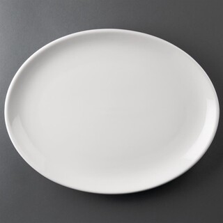 photo 1 assiettes creuses ovales olympia athena 305 x 241mm (lot de 6)