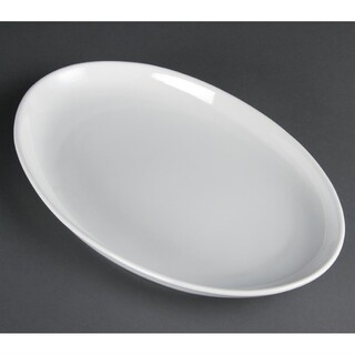 photo 1 assiettes creuses ovales olympia 365 x 235mm (lot de 2)