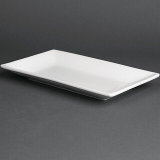 photo 1 plat rectangulaire de service 250 x 150mm olympia (lot de 4)