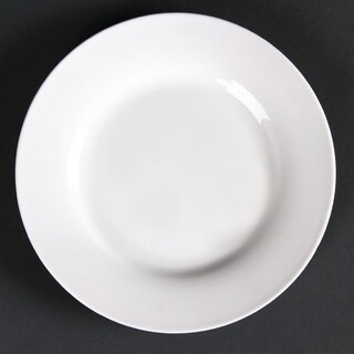 photo 1 assiettes rondes à bord large olympia lumina 150mm (lot de 6)