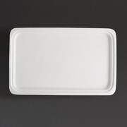 Photo 1 matériel référence CD714: Plat blanc GN 1/1 Olympia Whiteware 30mm