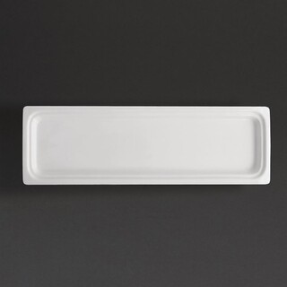 photo 1 plat blanc gn 2/4 olympia whiteware 30mm