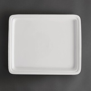 photo 1 plat blanc gn 1/2 olympia whiteware 30mm