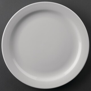 photo 1 assiettes à bord étroit olympia athena 226mm - boîte de 12