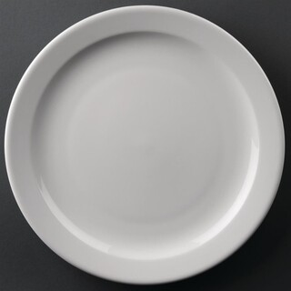 photo 1 assiettes à bord étroit olympia athena 254mm (lot de 12)