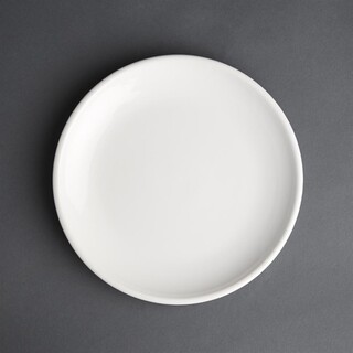 photo 1 assiette plate blanche olympia café 205mm (lot de 12)