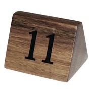 Photo 1 matériel référence CL393: Numéros de table en bois Olympia 11 à 20