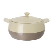 Photo 1 matériel référence CN591: Cocotte ronde crème et taupe Olympia 1,8L