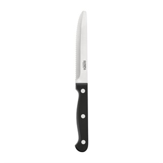 photo 2 couteaux à steak arrondis olympia noirs - lot de 12
