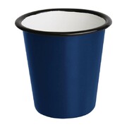 Photo 1 matériel référence DC390: Gobelets en acier émaillé bleu et noir Olympia 310ml