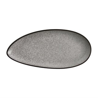 photo 1 assiettes feuille olympia mineral 255mm (lot de 6)