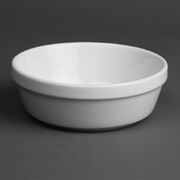 Photo 1 matériel référence DK809: Plats à gratin ronds blancs Olympia 137mm (Lot de 6)