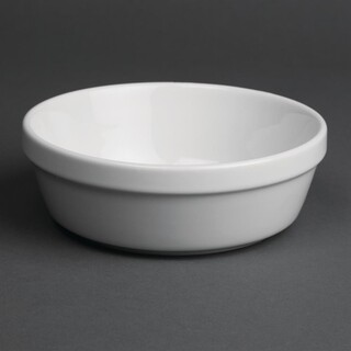 photo 1 plats à gratin ronds blancs olympia 137mm (lot de 6)