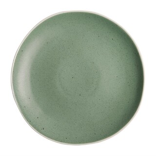 photo 1 assiettes plates vertes chia olympia 27 cm (lot de 6)