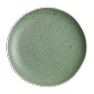 photo 1 assiettes plates verte chia olympia 20,5 cm - lot de 6