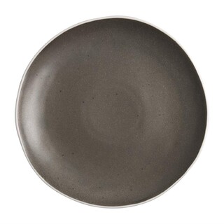 photo 1 assiettes plates grises chia olympia 27 cm - lot de 6
