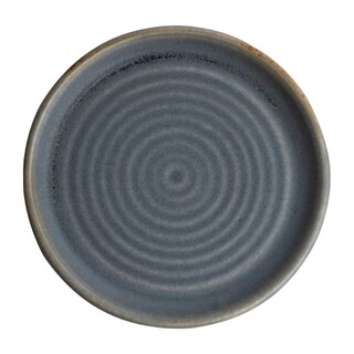 photo 1 assiettes plates granit bleu olympia canvas 18 cm (lot de 6)