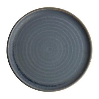 photo 1 assiettes plates granit bleu olympia canvas 26,5 cm