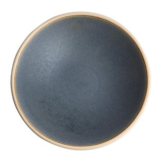 photo 1 assiettes creuses granit bleu olympia canvas 20 cm