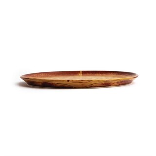 photo 9 assiettes plates terre de sienne olympia canvas 26,5 cm (lot de 6)