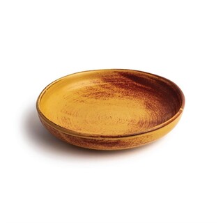photo 6 assiettes creuses calottes terre de sienne olympia canvas 23 cm (lot de 6)
