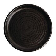 Photo 1 matériel référence FA316: Assiettes plates noir mat Olympia Canvas 18 cm (Lot de 6)