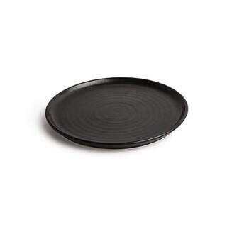 photo 4 assiettes plates noir mat olympia canvas 26,5 cm (lot de 6)
