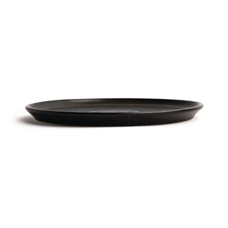 photo 6 assiettes plates noir mat olympia canvas 26,5 cm (lot de 6)