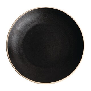 photo 1 assiettes coupes noir mat olympia canvas 27 cm