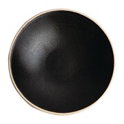 Photo 1 matériel référence FA319: Assiettes creuses noir mat Olympia Canvas 20 cm