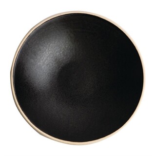 photo 1 assiettes creuses noir mat olympia canvas 20 cm (lot de 6)