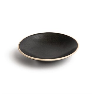 photo 4 assiettes creuses noir mat olympia canvas 20 cm (lot de 6)