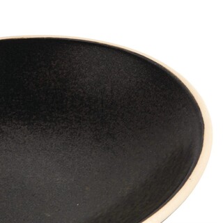 photo 5 assiettes creuses noir mat olympia canvas 20 cm