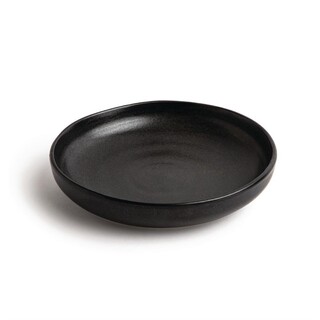 photo 5 assiettes creuses calottes noir mat olympia canvas 23 cm (lot de 6)