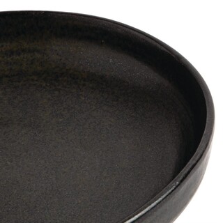 photo 6 assiettes creuses calottes noir mat olympia canvas 23 cm (lot de 6)