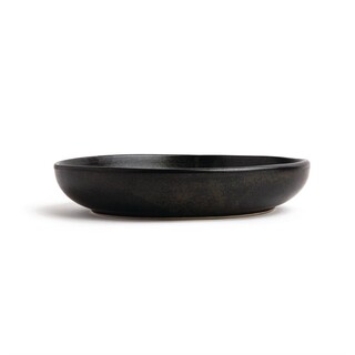 photo 8 assiettes creuses calottes noir mat olympia canvas 23 cm (lot de 6)